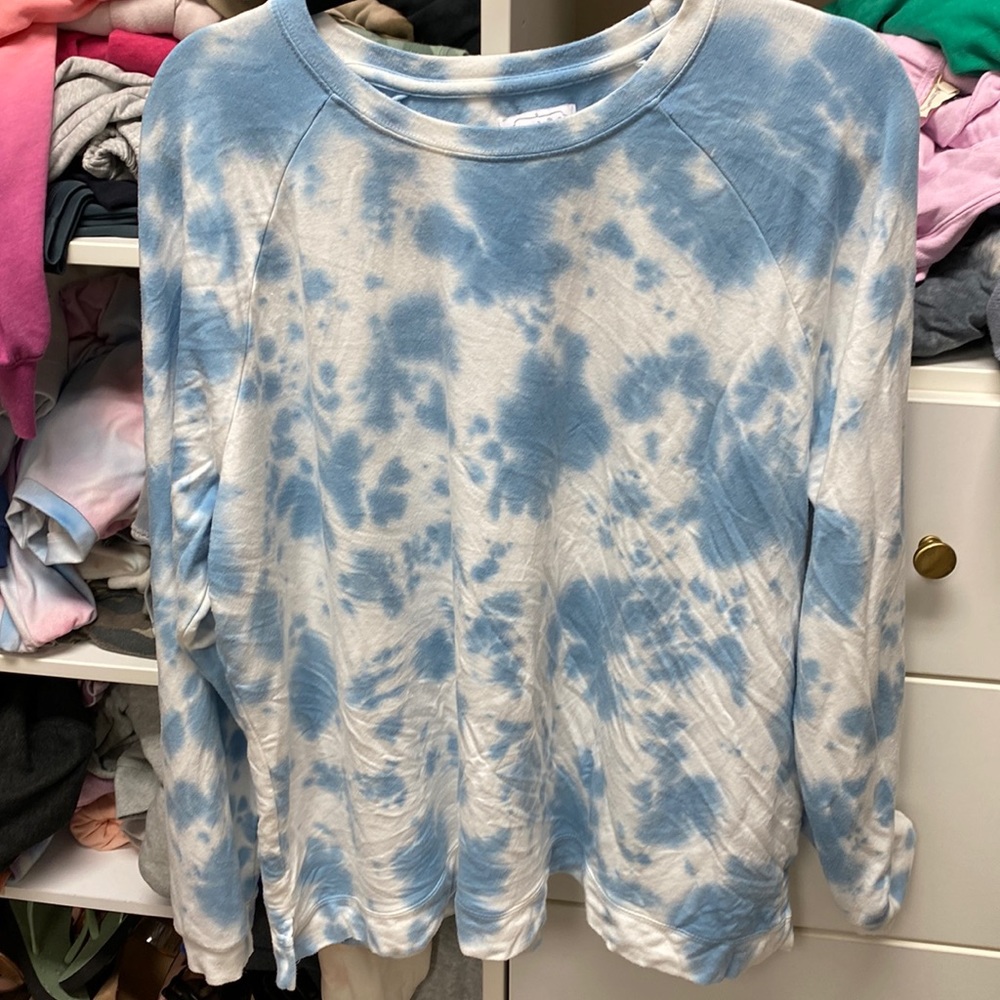 Pants and top Mud pie super soft casual lounge wear in Bryant Blue. Oversized.
